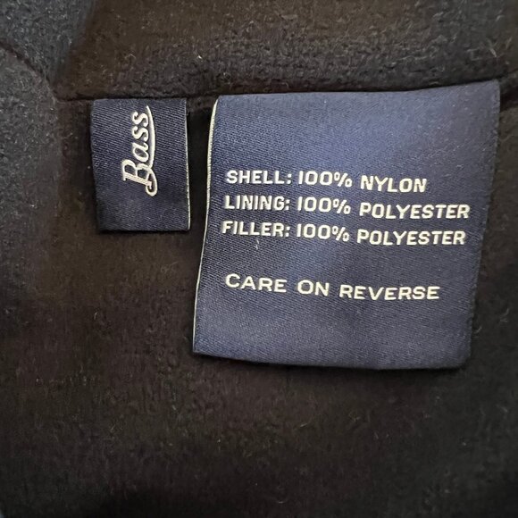 Men's Puffer Vest, G.H. Bass & Co., Black, Zip up, Fleece Lined, XL, EC! - Picture 5 of 15